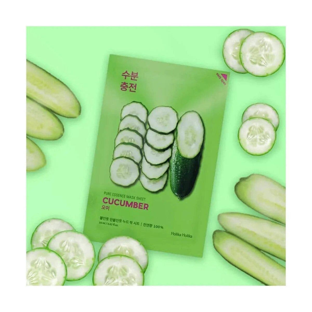Feuille de masque Holika Holika Pure Essence - Concombre 20 ml