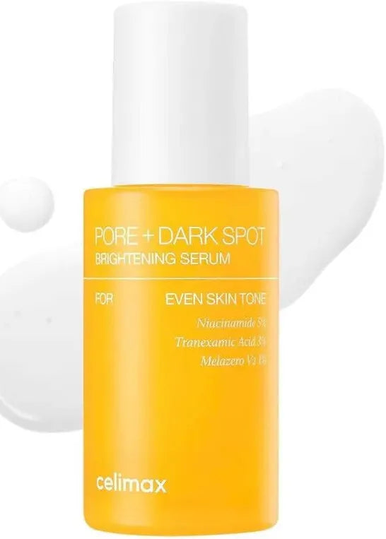 CELIMAX
Sérum éclaircissant pour les pores et les taches brunes Pore + Dark Spot Brightening Serum