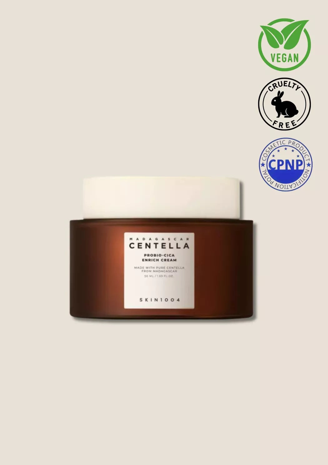 SKIN1004 – Crème nourrissante et apaisante à la Centella Probio-Cica 50 ml