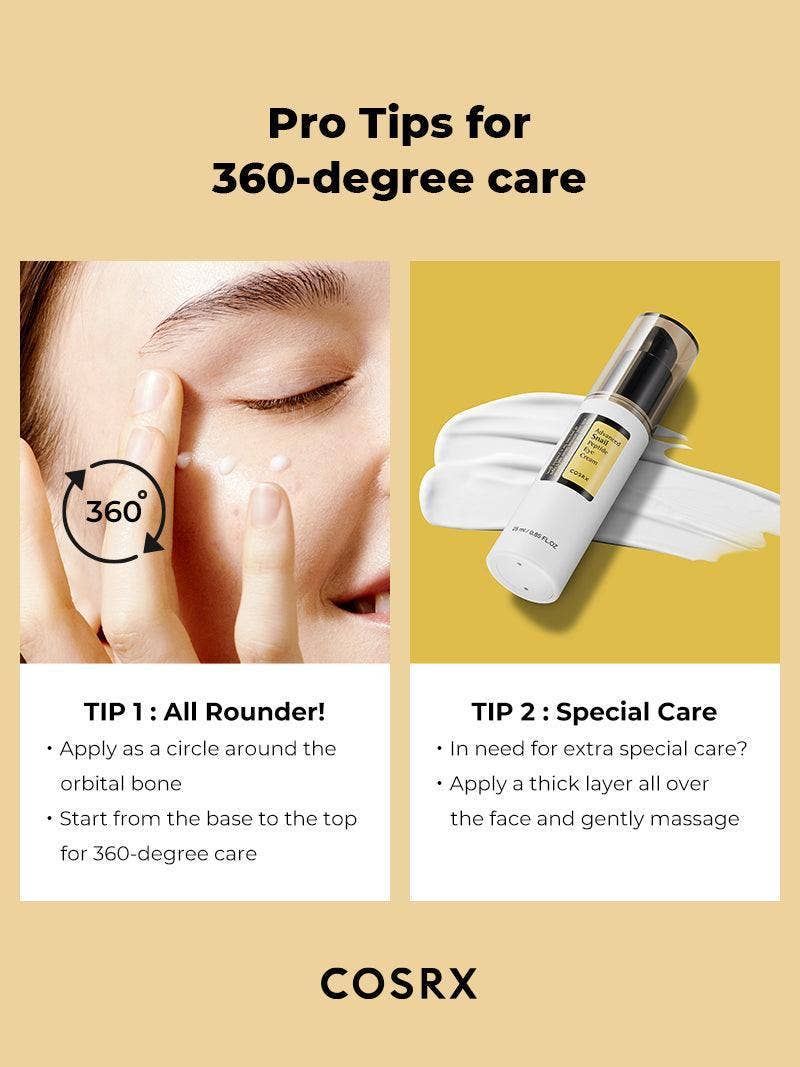 COSRX Crème Contour des Yeux aux Peptides et Escargot Avancé 25ml